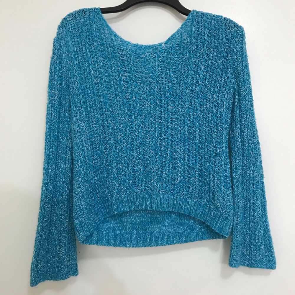 🌿Justice Blue Sweater Hoodie sz 14